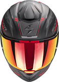 Full-Face Motorcycle Helmet Scorpion Exo Exo-530 Air Polycarbonate Matt Black Red Slope Size Xs