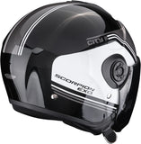 Urban Motorcycle Helmet Scorpion Exo Exo-City Ii Polycarbonate Metallic Black White Vita Size Xxl