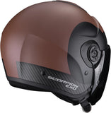 Urban Motorcycle Helmet Scorpion Exo Exo-City Ii Polycarbonate Matt Brown Black Sheer Size S