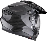 Full-Face Motorcycle Helmet Scorpion Exo Adf-9000 Carbon Air Carbon Fiber Black Solid Size Xs
