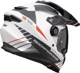 Full-Face Motorcycle Helmet Scorpion Exo Adf-9000 Air Ultra Tct Matt White Black Red Feat Size Xxl