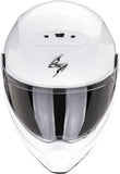 Full-Face Motorcycle Helmet Scorpion Exo Covert Fx Ultra Tct White Solid Size L