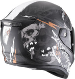 Full-Face Motorcycle Helmet Scorpion Exo Covert Fx Ultra Tct Matt Black Grey Gold Skullz Size M