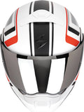 Flip-Up Motorcycle Helmet Scorpion Exo Exo-930 Evo Polycarbonate Matt White Black Red Ardens Size S