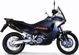 Dual Exhaust System With Sound Certification Furore Aluminium Black - Gpr Compatible With Ktm 950 Adventure - S (2003-2007)