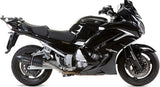 Dual Exhaust System With Sound Certification Furore Aluminium Black - Gpr Compatible With Yamaha Fjr 1300 (2006-2016)