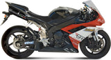 Dual Exhaust System With Sound Certification Furore Aluminium Black - Gpr Compatible With Yamaha Yzf 1000 R1 (2007-2008)