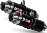 Dual Catalytic Exhaust Tips With Sound Certification Gp Carbon - Mivv Compatible With Yamaha Tdm 900 (2002-2014)