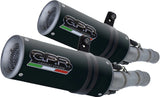 Dual Catalytic Exhaust Tips With Sound Certification M3 Black Titanium - Gpr Compatible With Ducati Monster 696 (2008-2014)
