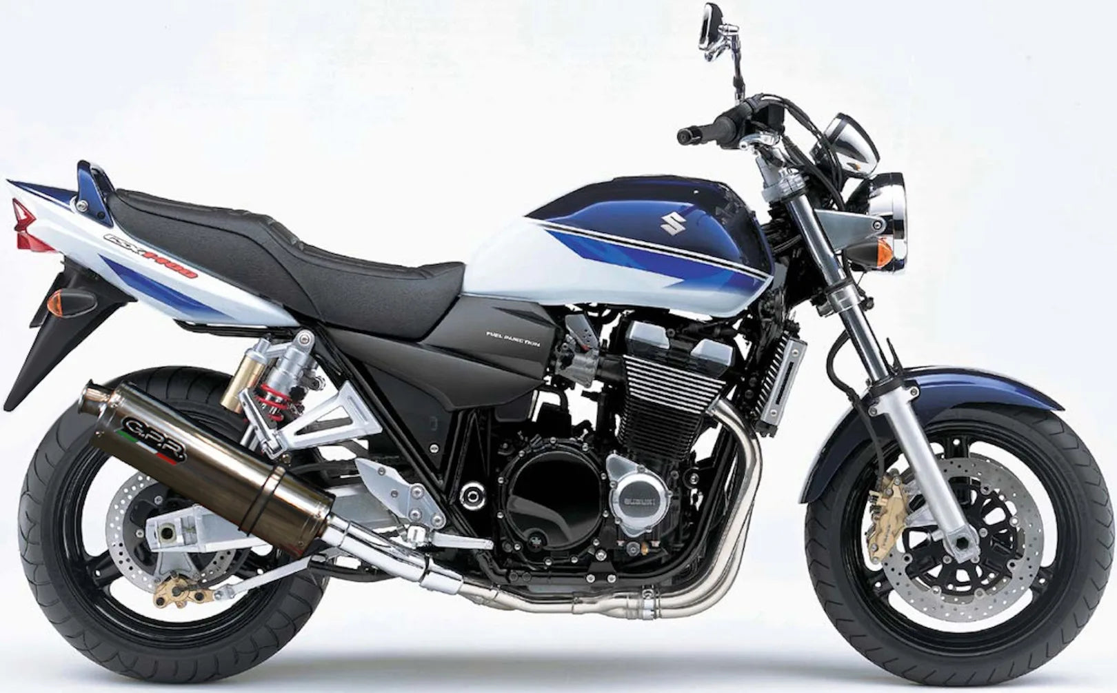 Dual Exhaust System With Sound Certification Trioval Stainless Steel - Gpr Compatible With Suzuki Gsx 1400 (2001-2007)