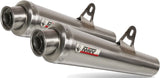Dual Exhaust System With Sound Certification X-Cone Stainless Steel - Mivv Compatible With Suzuki Gsr 600 (2006-2010)