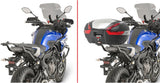 Monolock Black Tech Top Case - 30 Lt Technopolymer - Givi Compatible With Yamaha Mt-07 Tracer (2016-2019)