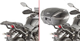 Monokey Trekker Black Aluminium Top Case - 33 Lt Trekker Aluminium - Givi Compatible With Yamaha Mt-07 (2018-2020)