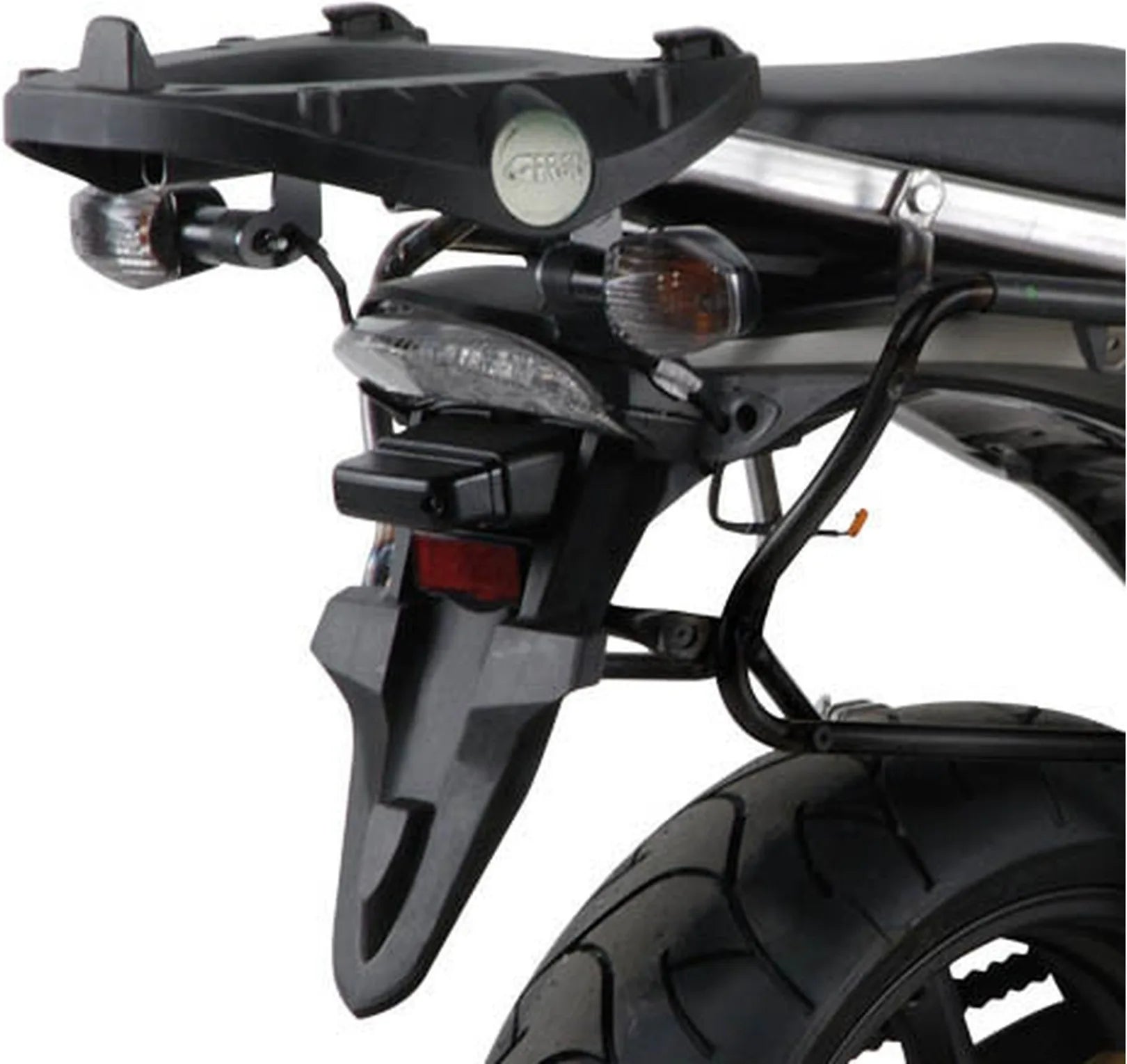 Monolock Alpina Black Aluminium Top Case - 44 Lt Alpina Aluminium - Givi Compatible With Honda Hornet 600 - Abs (2007-2010)