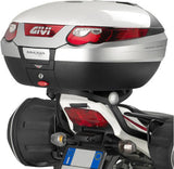Monokey Silver Tech Top Case - 47 Lt Technopolymer - Givi Compatible With Honda Cb 1300 S (2010-2015)