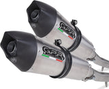 Dual Exhaust System With Sound Certification Gpe Anniversary Titanium - Gpr Compatible With Kawasaki Z 1000 Sx (2011-2016)