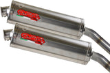 Dual Exhaust System With Sound Certification Oval Titanium - Gpr Compatible With Moto Morini Corsaro 1200 (2005-2011)