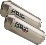 Dual Exhaust System With Sound Certification Satinox Stainless Steel - Gpr Compatible With Suzuki Gsx-R 1000 K9 (2009-2011)