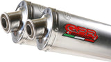 Dual Catalytic Exhaust Tips With Sound Certification Tondo Stainless Steel - Gpr Compatible With Honda Fmx 650 (2005-2008)