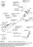 Complete Catalytic Exhaust System With Sound Certification X-Fight Steel Black - Leovince Compatible With Derbi Senda X-Treme Sm - R (2004-2012)