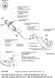 Complete Catalytic Exhaust System With Sound Certification X-Fight Stainless Steel - Leovince Compatible With Hm Crm 50 Derapage Not For Rr (2007-2013)
