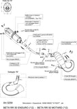 Complete Catalytic Exhaust System With Sound Certification X-Fight Stainless Steel - Leovince Compatible With Beta Rr 50 Enduro (2012)