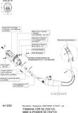 Complete Catalytic Exhaust System With Sound Certification X-Fight Stainless Steel - Leovince Compatible With Yamaha Tzr 50 (2003-2013)