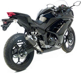 Exhaust Tip Without Sound Certification Gp Corsa Carbon Fiber - Leovince Compatible With Kawasaki Ninja 250 R (2013-2016)
