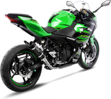 Exhaust Tip Without Sound Certification Gp Corsa Evo Carbon Fiber - Leovince Compatible With Kawasaki Ninja 500 - Se (2024-2026)