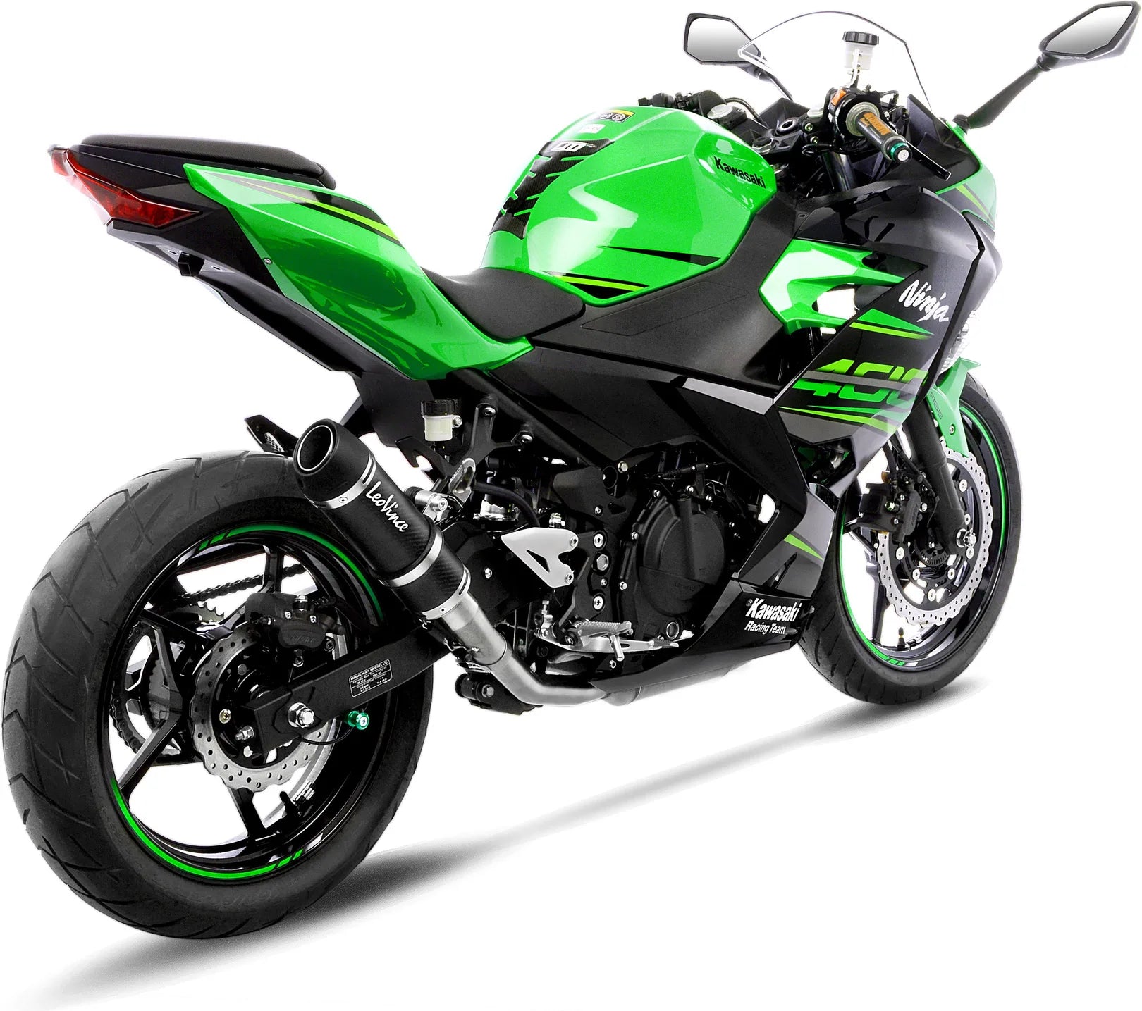 Exhaust Tip Without Sound Certification Gp Corsa Evo Carbon Fiber - Leovince Compatible With Kawasaki Ninja 500 - Se (2024-2026)