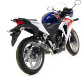 Exhaust Tip Without Sound Certification Gp Corsa Carbon Fiber - Leovince Compatible With Honda Cbr 250 R (2011-2013)