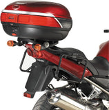 Monolock Riviera Triple Black Top Case - 46 Lt Riviera Technopolymer - Givi Compatible With Yamaha Fzs 1000 Fazer (2001-2002)