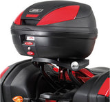 Monolock Riviera Black Tech Top Case - 46 Lt Riviera Technopolymer - Givi Compatible With Yamaha Fz-1 Fazer 1000 (2006-2015)