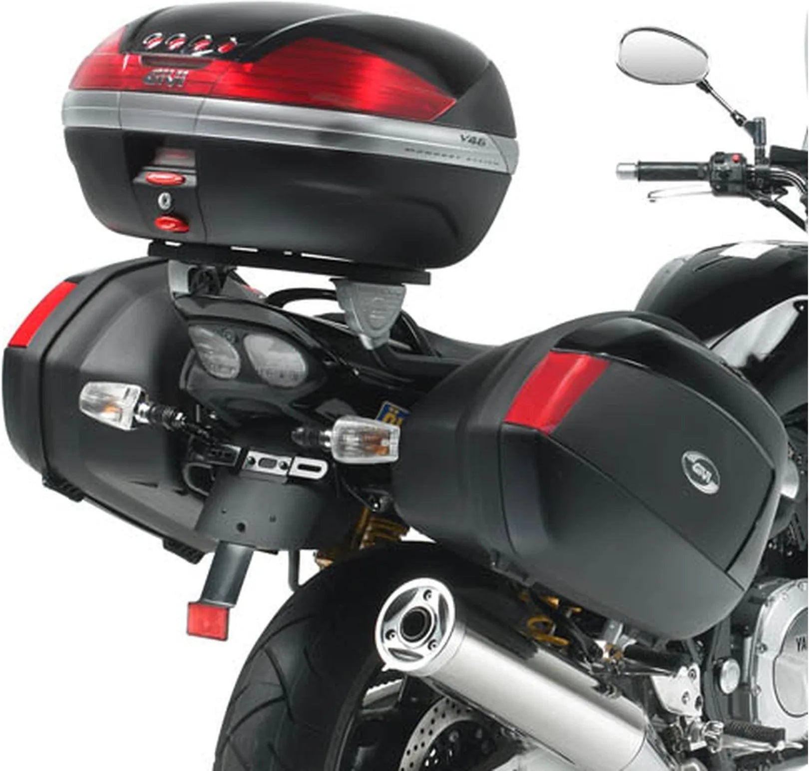 Monokey Arena Black Top Case - 45 Lt Arena Technopolymer - Givi Compatible With Yamaha Xjr 1300 (2007-2014)