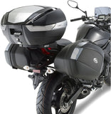 Monokey Trekker Lite Gray Top Case - 35 Lt Trekker Lite Technopolymer - Givi Compatible With Yamaha Xj6 600 (2013-2015)