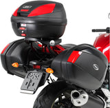 Monolock Riviera Black Top Case - 46 Lt Riviera Technopolymer - Givi Compatible With Yamaha Fz-1 1000 (2006-2015)