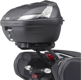Monokey Trekker Outback Evo Smart Black Aluminium Top Case - 42 Lt Trekker Outback Evo Smart Aluminium - Givi Compatible With Kawasaki Er-6 N (2012-2016)
