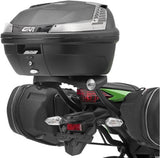 Monolock Black Tech Top Case - 29 Lt Technopolymer - Givi Compatible With Kawasaki Ninja 300 (2013-2018)