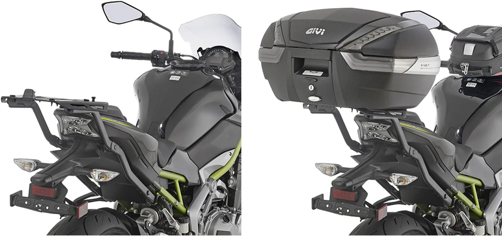 Monokey Trekker Outback Evo Smart Aluminium Top Case - 42 Lt Trekker Outback Evo Smart Aluminium - Givi Compatible With Kawasaki Z 900 (2020-2024)