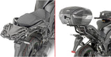 Monokey Trekker Black Aluminium Top Case - 52 Lt Trekker Aluminium - Givi Compatible With Kawasaki Ninja 1000 Sx (2020-2024)