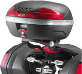 Monokey Trekker Alaska Aluminium Top Case - 56 Lt Trekker Alaska Aluminium - Givi Compatible With Kawasaki Er-6 F (2009-2011)
