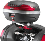 Monokey Trekker Dolomiti Black Aluminium Top Case - 30 Lt Trekker Dolomiti Aluminium - Givi Compatible With Kawasaki Er-6 N (2009-2011)