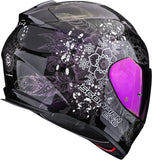 Full-Face Motorcycle Helmet Scorpion Exo Exo-491 Polycarbonate Chameleon Black Dream Size M