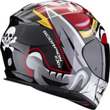 Full-Face Motorcycle Helmet Scorpion Exo Exo-491 Polycarbonate Red Pirate Size Xxl
