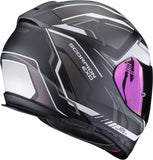 Full-Face Motorcycle Helmet Scorpion Exo Exo-491 Polycarbonate Matt Iridescent Black Zumo Size L