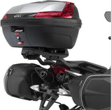 Monolock Silver Top Case - 32 Lt Technopolymer - Givi Compatible With Aprilia Shiver 900 Abs (2010-2020)