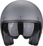 Urban Motorcycle Helmet Scorpion Exo Belfast Evo Ultra Tct Metallic Grey Solid Size S