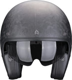 Urban Motorcycle Helmet Scorpion Exo Belfast Evo Carbon Carbon Fiber Black Onyx Size M