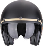 Urban Motorcycle Helmet Scorpion Exo Belfast Evo Ultra Tct Matt Black Beige Adonis Size M