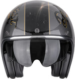 Urban Motorcycle Helmet Scorpion Exo Belfast Evo Ultra Tct Silver Black Gold Drive Fast Size Xxl
